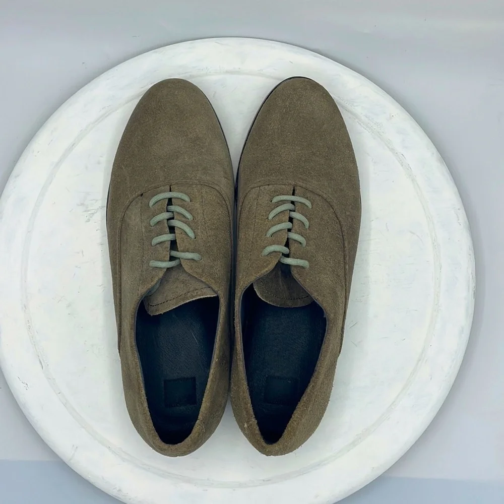 NWOT KR3W - MENS MCKINLEY GREY OILED SUEDE SHOES